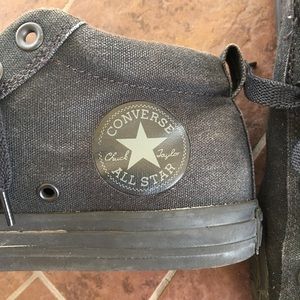 Women's Black Converse All Star Mid Sneaker